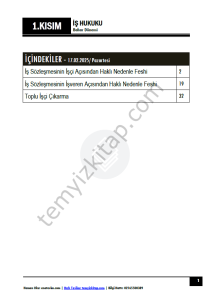 İş Hukuku 24-25 Bahar 1