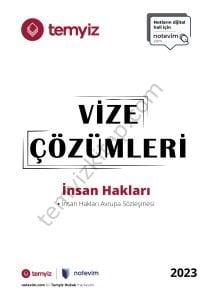 İnsan Hakları 2023 Vize Çözümleri