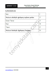 Ceza Hukuku Genel Hükümler 1.Öğretim Tek 22-23 Güz 14