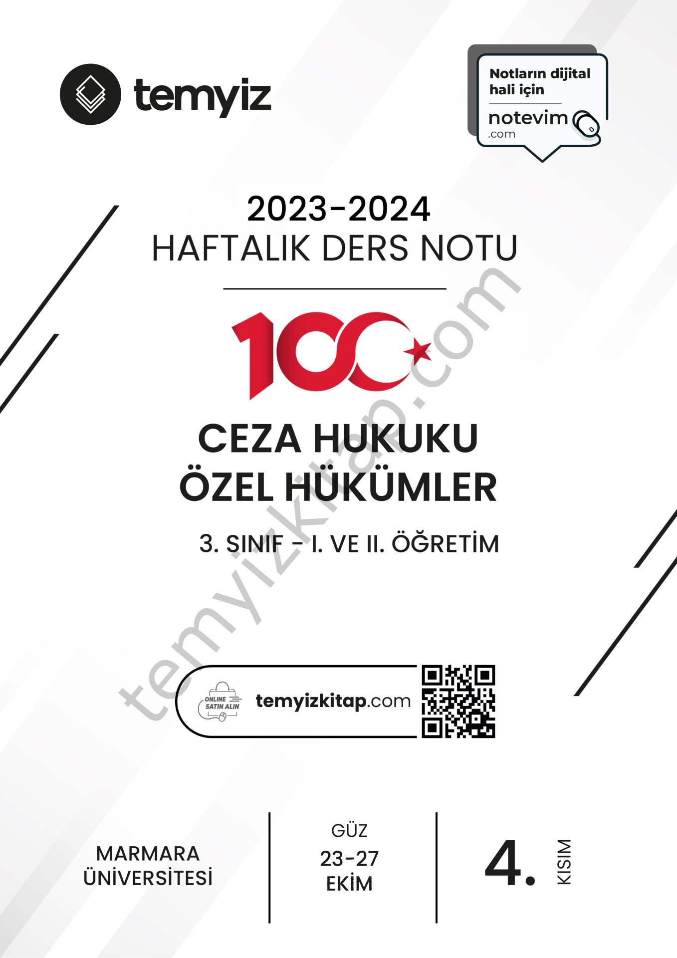 Ceza Hukuku Özel Hükümler 23-24 Güz 4