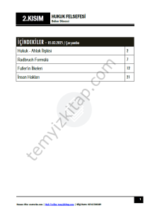 Hukuk Felsefesi 24-25 Bahar 3