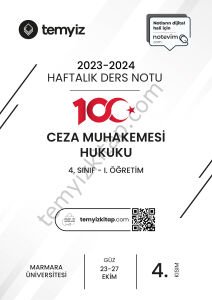 Ceza Muhakemesi Hukuku 1.Öğretim 23-24 Güz 4