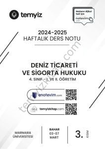 Deniz Ticareti ve Sigorta Hukuku 24-25 Bahar 3