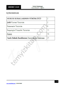 Hukuk Başlangıcı 2.Öğretim 22-23 Güz 14