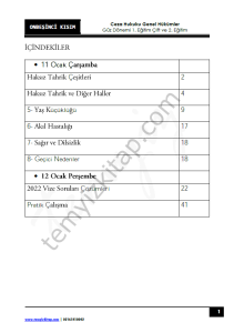 Ceza Hukuku Genel Hükümler 1.Öğretim Çift ve 2.Öğretim 22-23 Güz 15