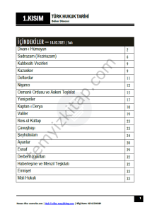 Türk Hukuk Tarihi ÇİFT 24-25 Bahar 1