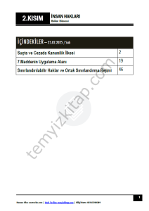 İnsan Hakları 24-25 Bahar 2