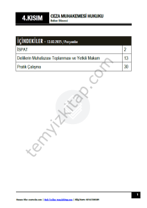 Ceza Muhakemesi Hukuku 1.Öğretim 24-25 Bahar 4
