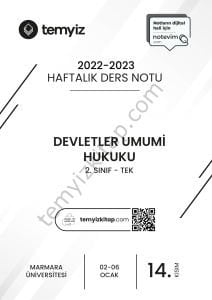 Devletler Umumi Hukuku TEK 22-23 Güz 14