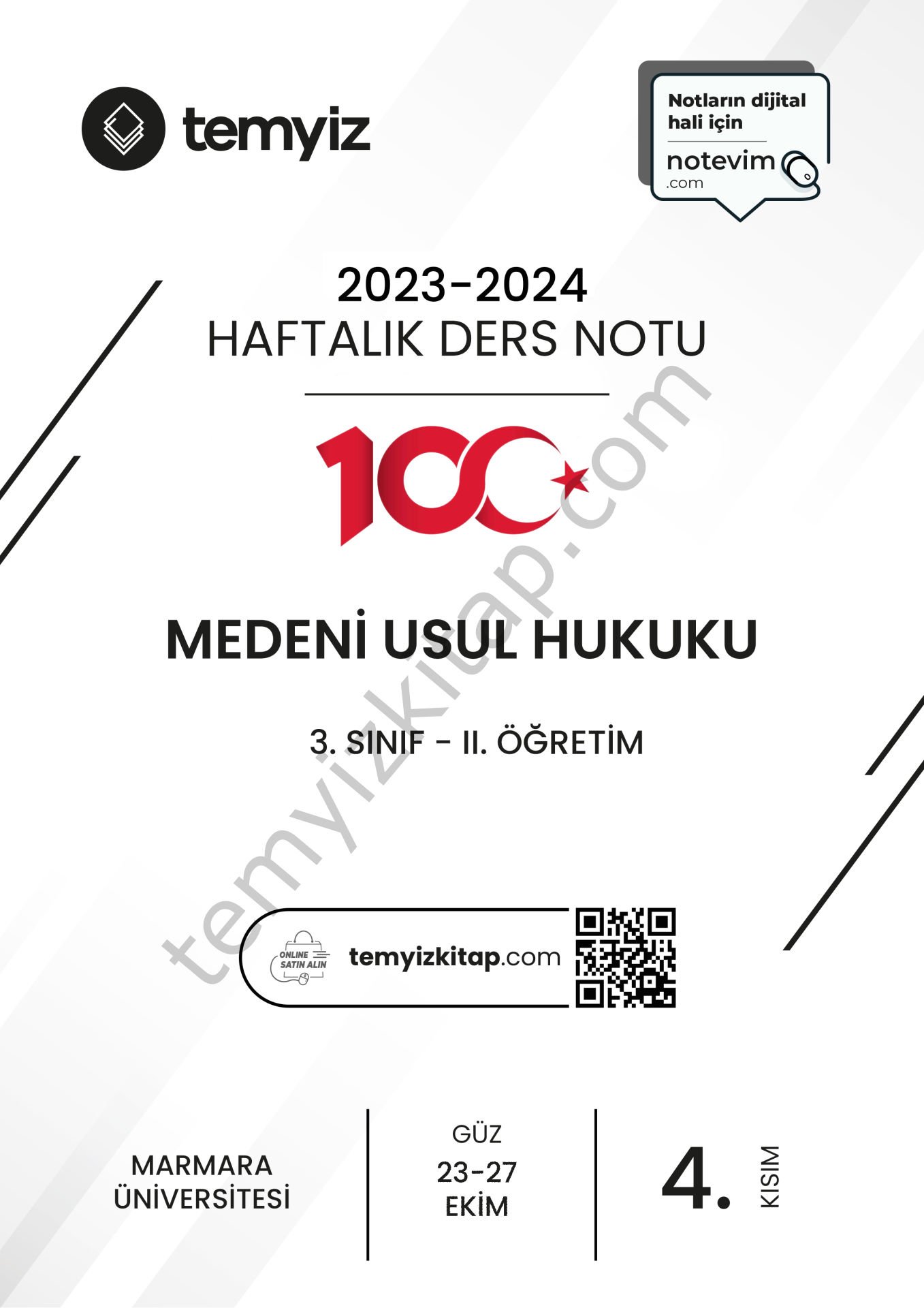 Medeni Usul Hukuku 2.Öğretim 23-24 Güz 4