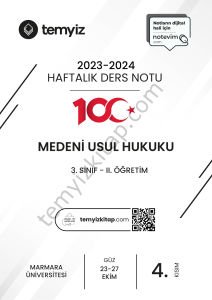 Medeni Usul Hukuku 2.Öğretim 23-24 Güz 4