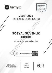 Sosyal Güvenlik Hukuku 23-24 Güz 6