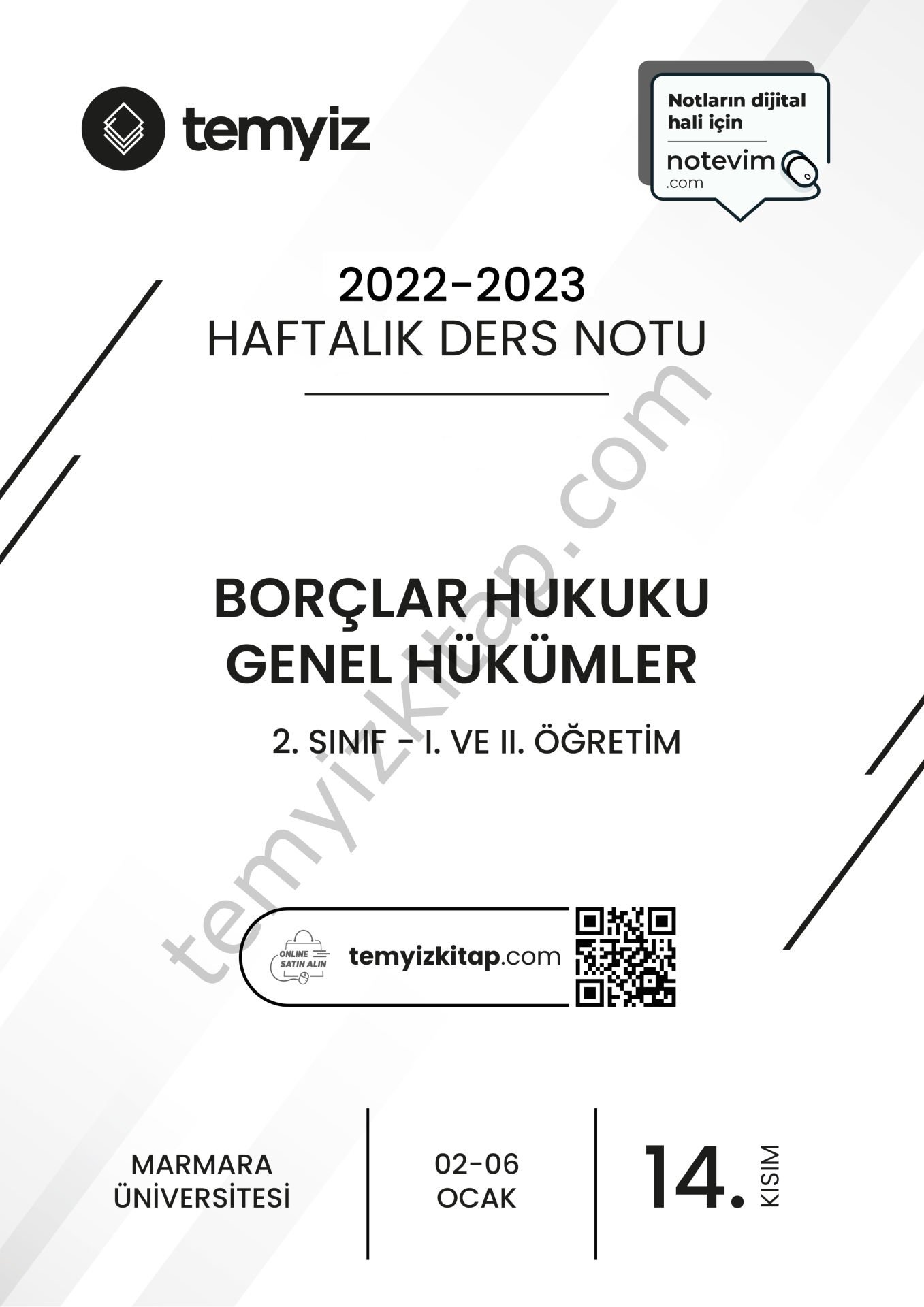 Borçlar Hukuku Genel Hükümler 22-23 Güz 14