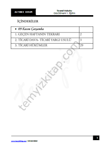 Ticaret Hukuku 1.Öğretim 23-24 Güz 6
