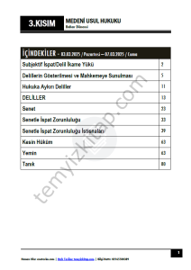 Medeni Usul Hukuku 24-25 Bahar 3