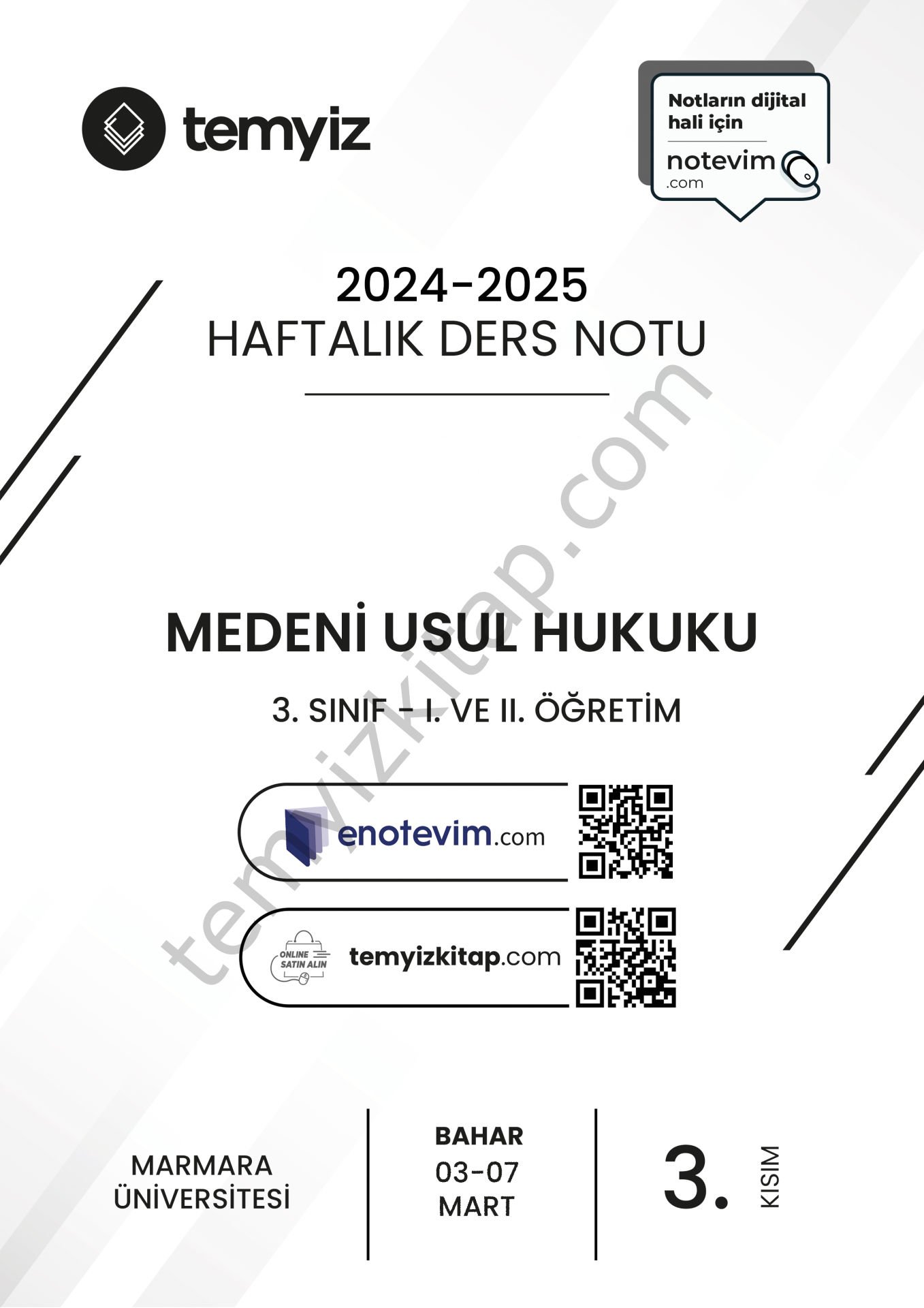 Medeni Usul Hukuku 24-25 Bahar 3