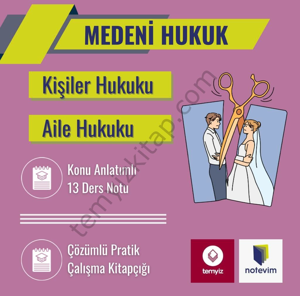 Erken Hazırlık - Medeni Hukuk 21-22 Bahar Dönemi Not Seti (14 Fasikül)