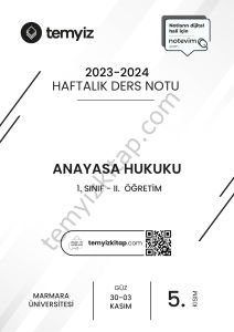 Anayasa Hukuku 2.Öğretim 23-24 Güz 5