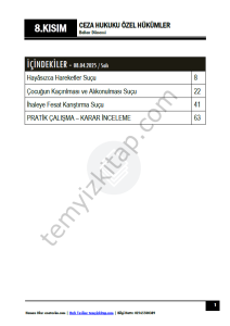 Ceza Hukuku Özel Hükümler 24-25 Bahar 8