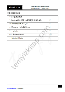 Ceza Hukuku Özel Hükümler 22-23 Bahar 1