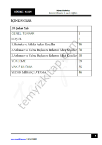 Miras Hukuku 22-23 Bahar 1