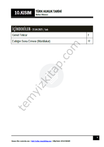 Türk Hukuk Tarihi ÇİFT 24-25 Bahar 10