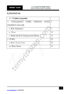 Şehir Üniversitesi İş ve Sosyal Güvenlik Hukuku 22-23 Bahar 1