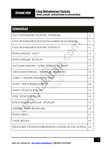 Ceza Muhakemesi Hukuku 2024-2025 Güz Dönemi Efsane Seri