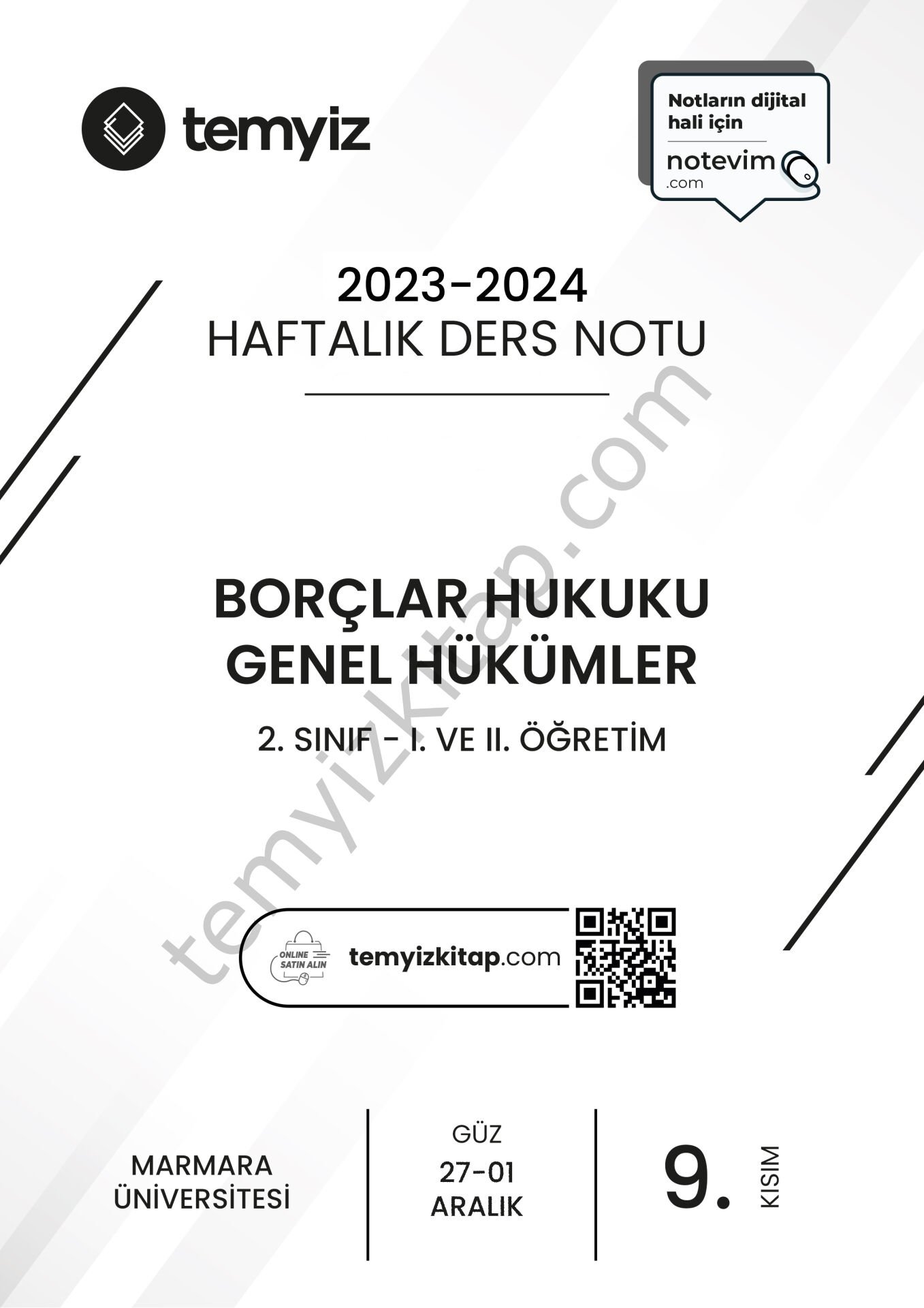 Borçlar Hukuku Genel Hükümler 23-24 Güz 9