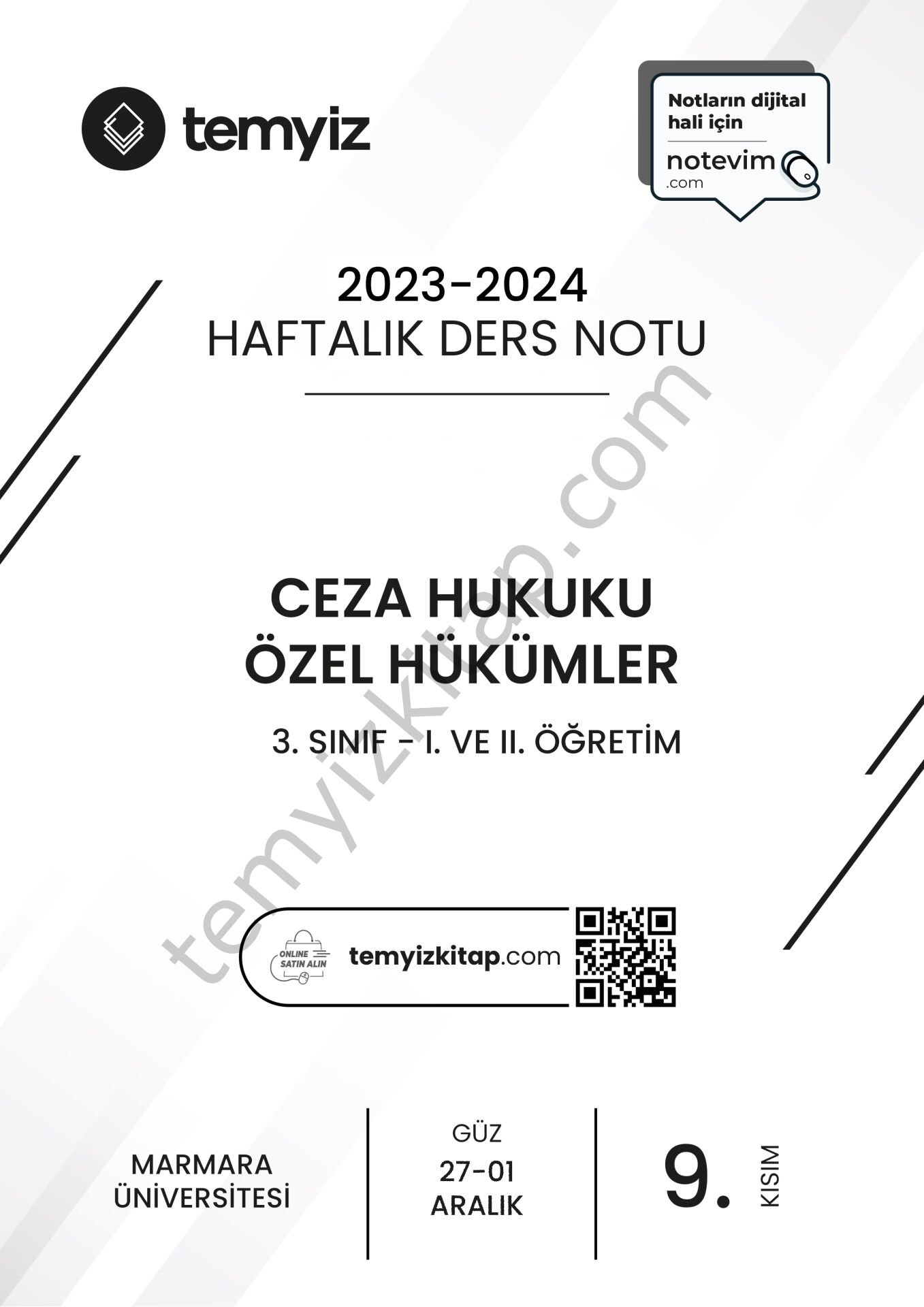 Ceza Hukuku Özel Hükümler 23-24 Güz 9