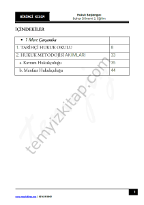 Hukuk Başlangıcı 2.Öğretim 22-23 Bahar 1