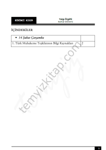 Kocatepe Üniversitesi Yargı Örgütü 22-23 Bahar 1
