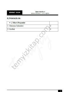 Kocatepe Üniversitesi İdare Hukuku 22-23 Bahar 1