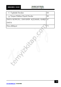 Medeni Usul Hukuku 2.Öğretim 23-24 Güz 9