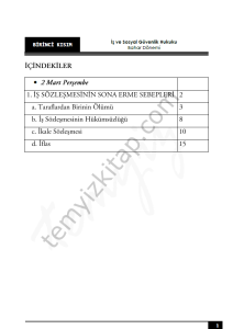 Kocatepe Üniversitesi İş ve Sosyal Güvenlik Hukuku 22-23 Bahar 1