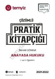 Anayasa Hukuku 2023 Bahar Dönemi Pratik Kitapçığı