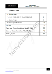 Ceza Hukuku Özel Hükümler 22-23 Bahar 2