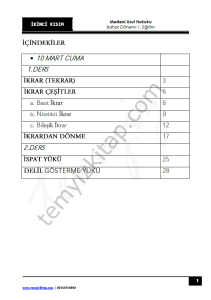 Medeni Usul Hukuku 1.Öğretim 22-23 Bahar 2