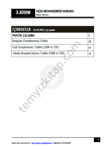 Ceza Muhakemesi Hukuku 2.Öğretim 24-25 Bahar 3