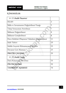 Medeni Usul Hukuku 2.Öğretim 23-24 Güz 11