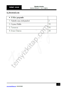 Tüketici Hukuku 22-23 Bahar 2