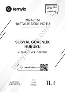 Sosyal Güvenlik Hukuku 23-24 Güz 11