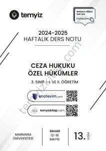 Ceza Hukuku Özel Hükümler 24-25 Bahar 13