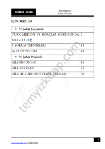 Sakarya Üniversitesi Aile Hukuku 22-23 Bahar 1