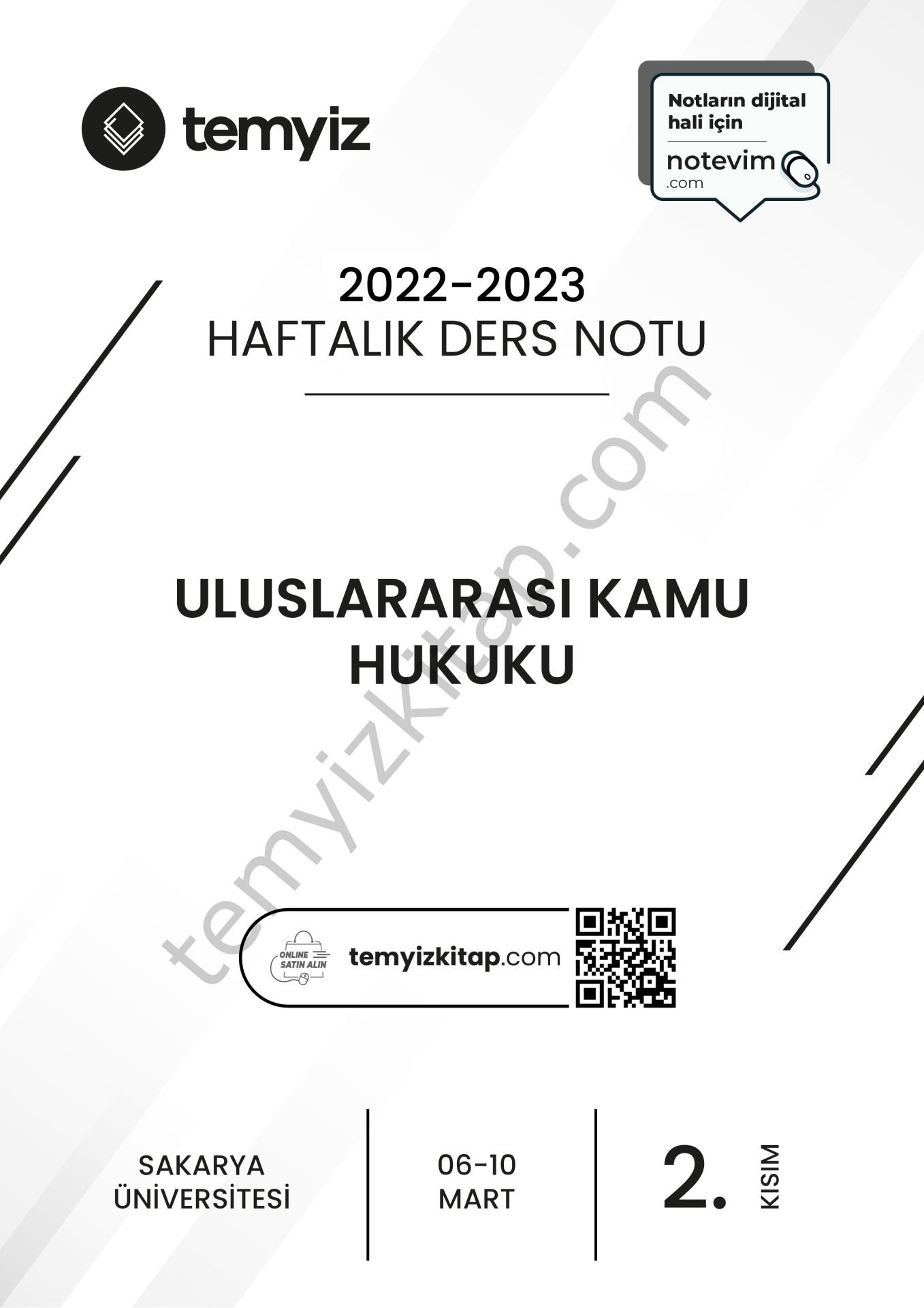 Sakarya Üniversitesi Uluslararası Kamu Hukuku 22-23 Bahar 2