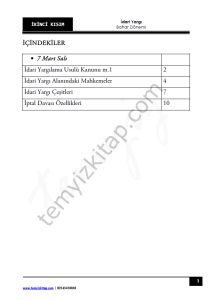 Kocatepe Üniversitesi İdari Yargılama Hukuku 22-23 Bahar 2