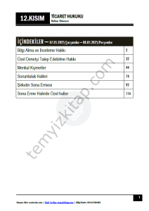 Ticaret Hukuku 24-25 Bahar 12