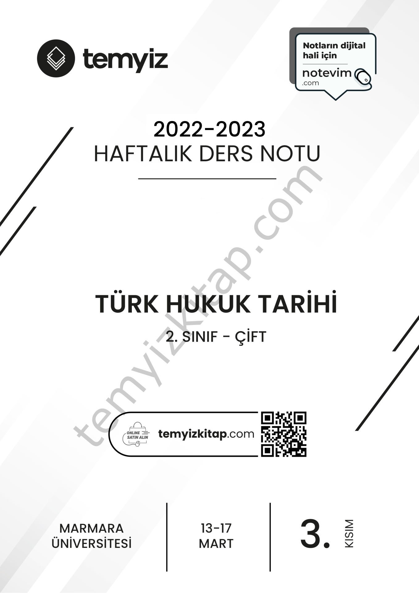 Türk Hukuk Tarihi ÇİFT 22-23 Bahar 3