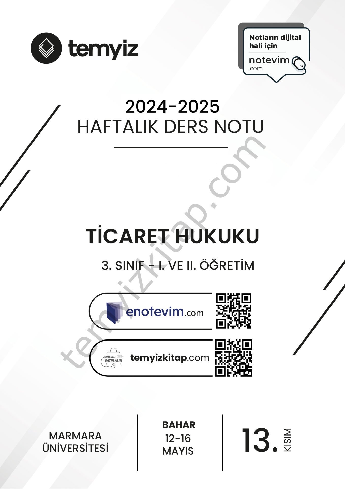 Ticaret Hukuku 24-25 Bahar 13