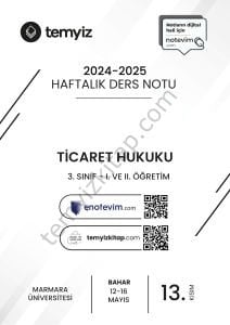 Ticaret Hukuku 24-25 Bahar 13